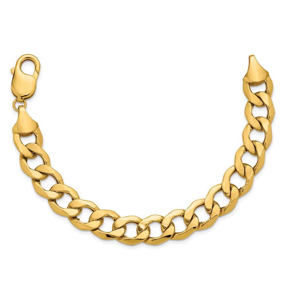 14k 11.3mm Semi-Solid Curb Chain - Product Photo