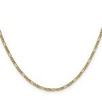 14k 1.9mm Semi-Solid Figaro Chain - Product Photo