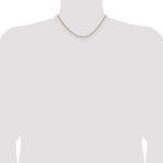 14k 1.9mm Semi-Solid Figaro Chain - Product Photo