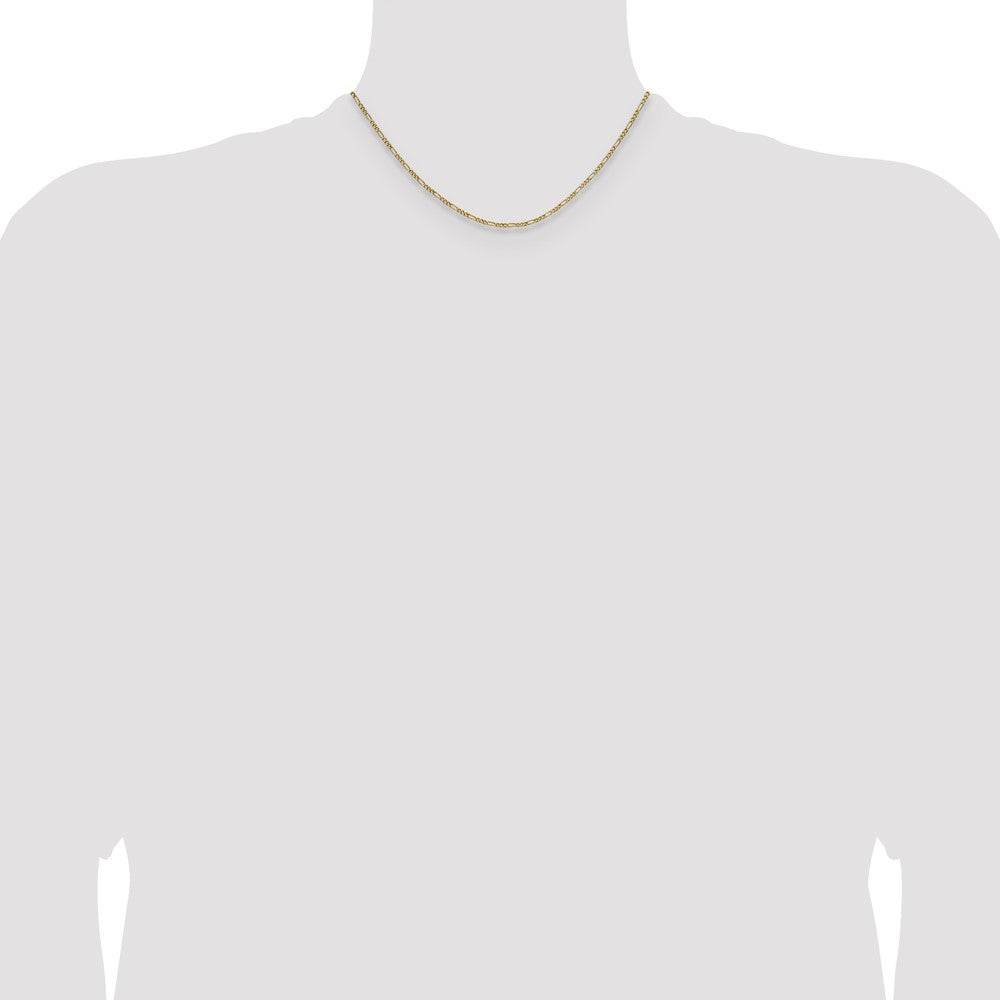 14k 1.9mm Semi-Solid Figaro Chain - Product Photo