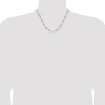 14k 1.9mm Semi-Solid Figaro Chain - Product Photo