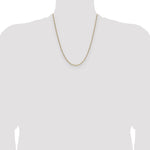 14k 1.9mm Semi-Solid Figaro Chain - Product Photo