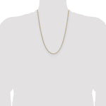 14k 1.9mm Semi-Solid Figaro Chain - Product Photo