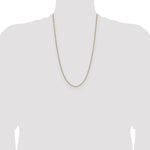 14k 1.9mm Semi-Solid Figaro Chain - Product Photo