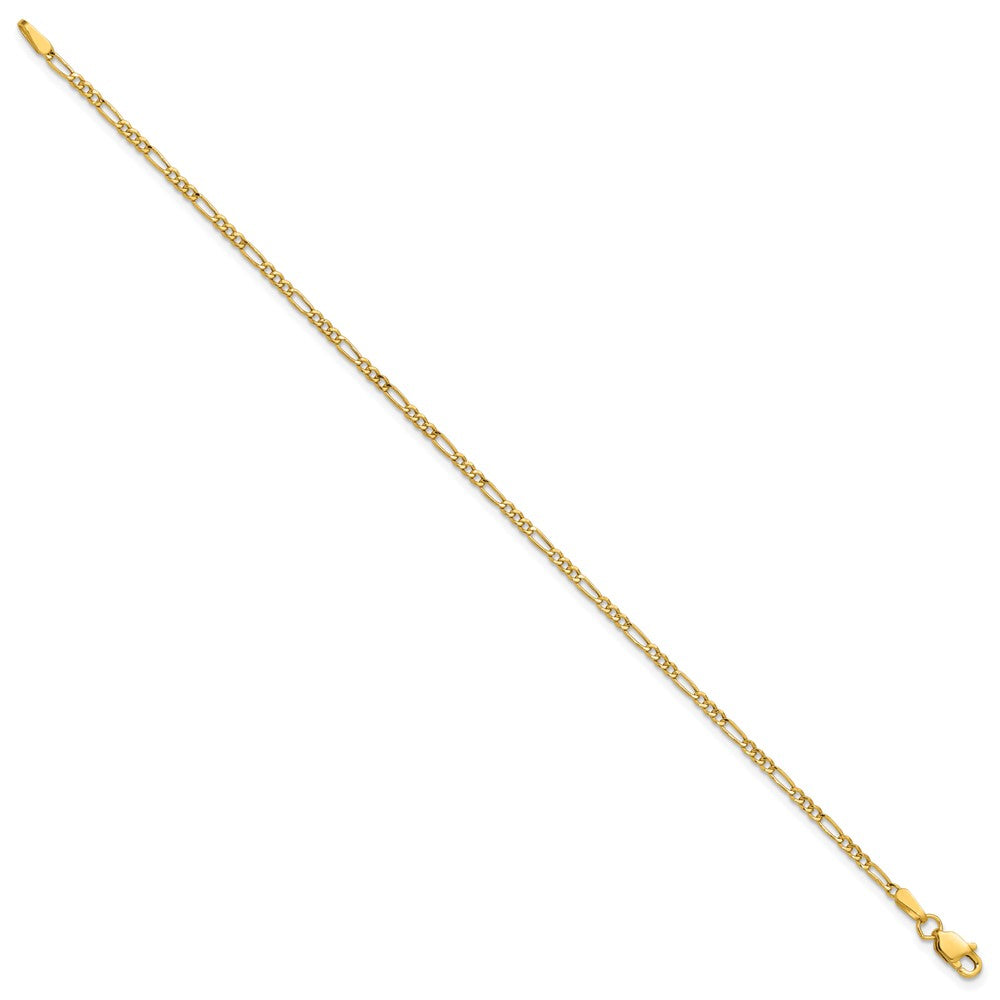 14k 1.9mm Semi-Solid Figaro Chain - Product Photo