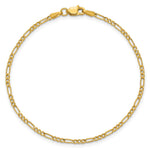 14k 1.9mm Semi-Solid Figaro Chain - Product Photo