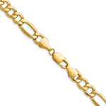 14k 9.4mm Semi-Solid Figaro Chain - Product Photo
