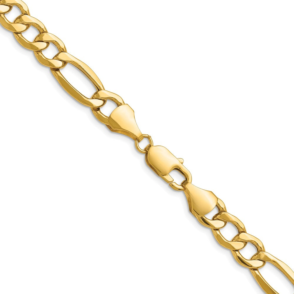 14k 9.4mm Semi-Solid Figaro Chain - Product Photo