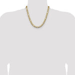 14k 9.4mm Semi-Solid Figaro Chain - Product Photo