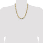 14k 9.4mm Semi-Solid Figaro Chain - Product Photo