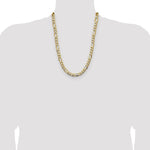 14k 9.4mm Semi-Solid Figaro Chain - Product Photo