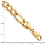 14k 9.4mm Semi-Solid Figaro Chain - Product Photo