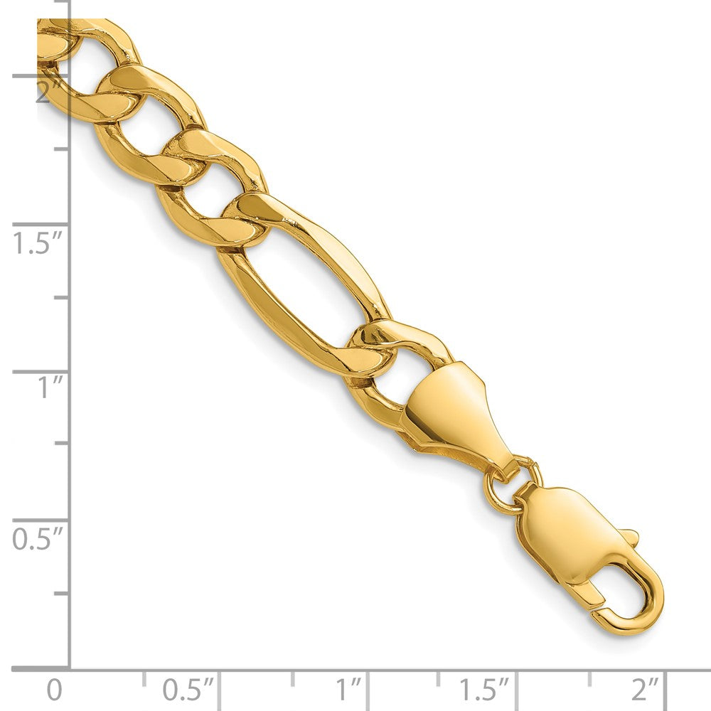 14k 9.4mm Semi-Solid Figaro Chain - Product Photo