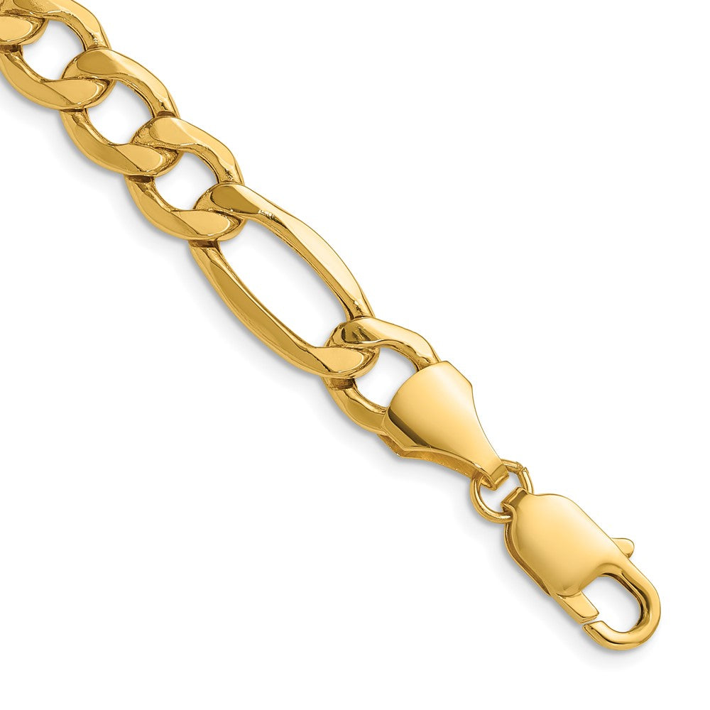 14k 9.4mm Semi-Solid Figaro Chain - Product Photo