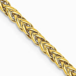 14K Yellow Gold 2.6 mm Semi-solid 3-Wire Wheat Chain Necklace 16"-24" - Product Photo