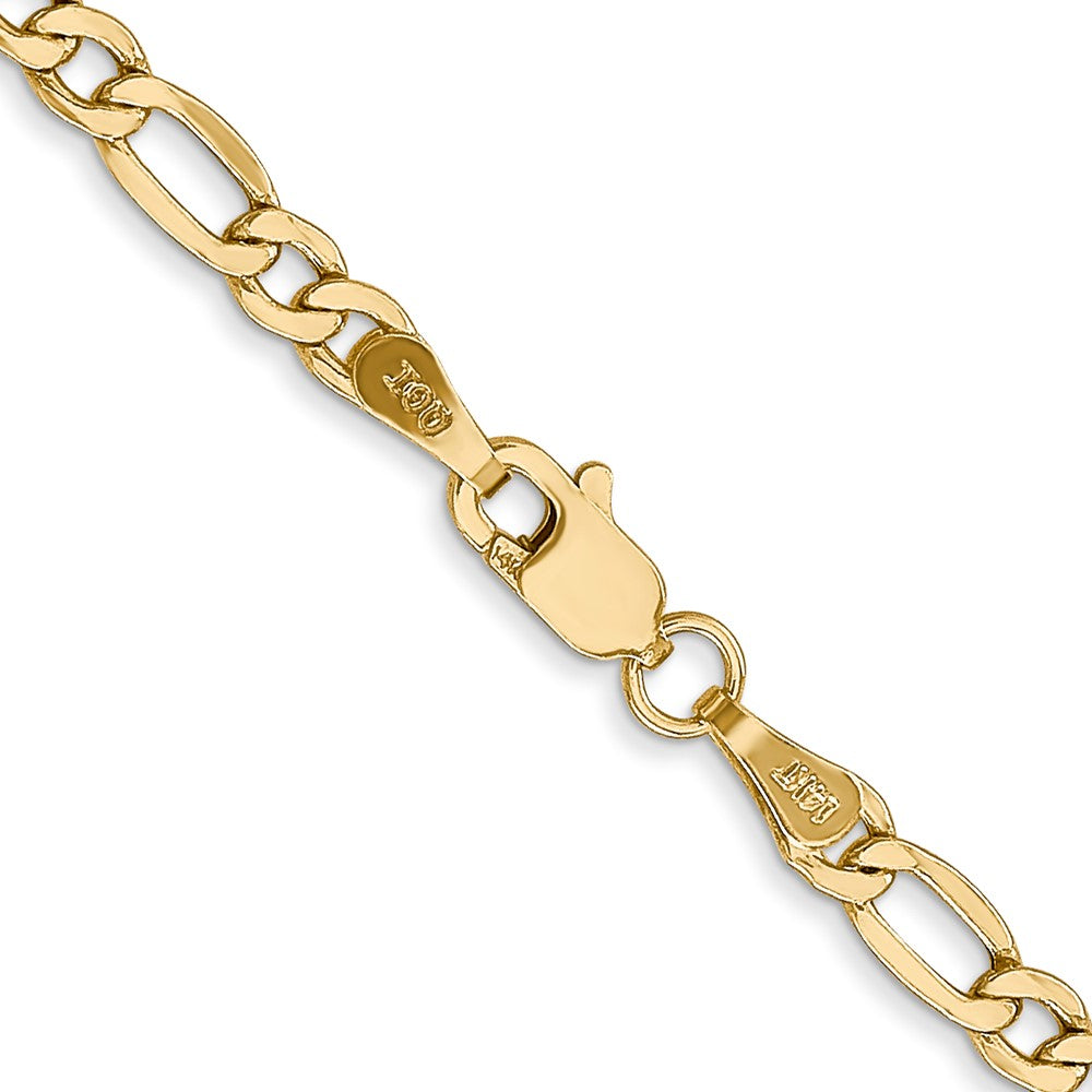 14k 3.5mm Semi-Solid Figaro Chain - Product Photo