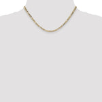 14k 3.5mm Semi-Solid Figaro Chain - Product Photo