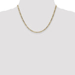 14k 3.5mm Semi-Solid Figaro Chain - Product Photo