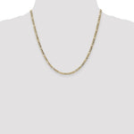 14k 3.5mm Semi-Solid Figaro Chain - Product Photo