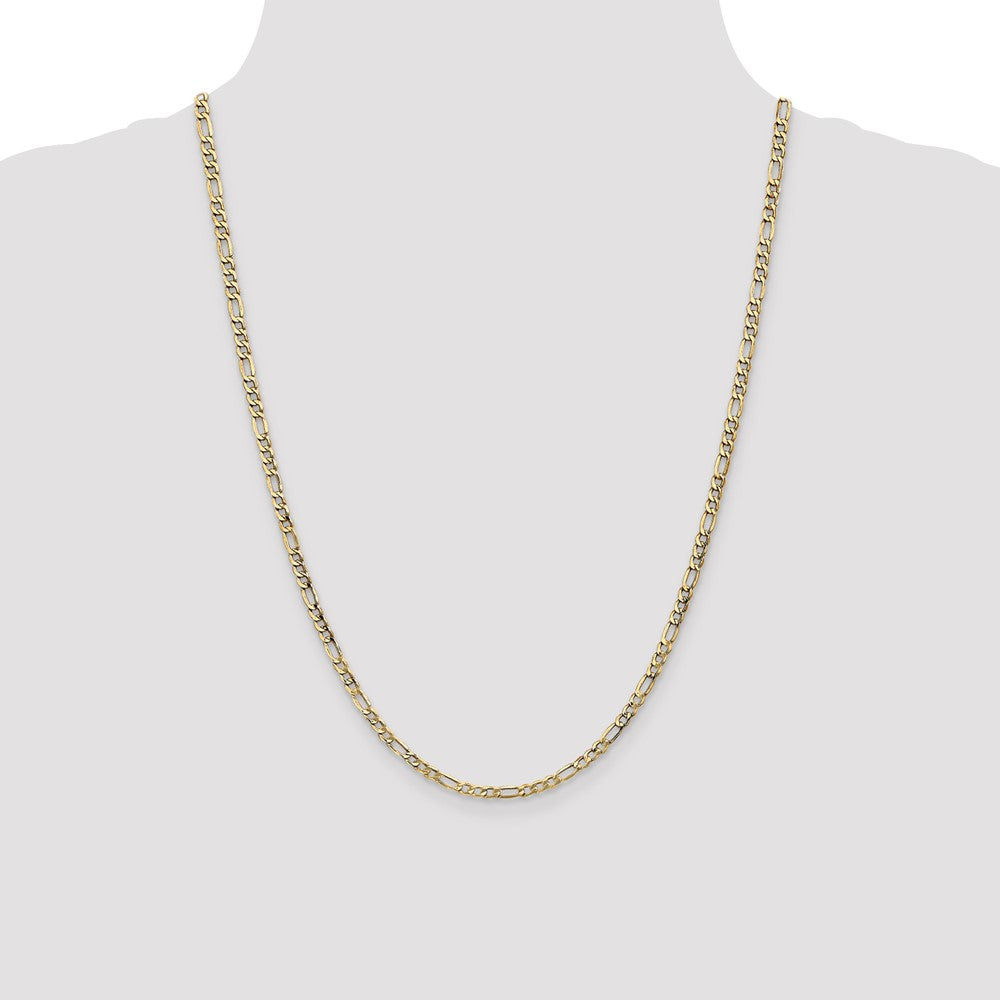 14k 3.5mm Semi-Solid Figaro Chain - Product Photo