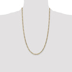 14k 3.5mm Semi-Solid Figaro Chain - Product Photo