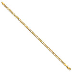 14k 3.5mm Semi-Solid Figaro Chain Anklet - Product Photo