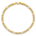 14k 3.5mm Semi-Solid Figaro Chain Anklet - Product Photo