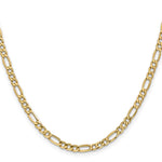 14k 4.2mm Semi-Solid Figaro Chain - Product Photo