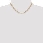 14k 4.2mm Semi-Solid Figaro Chain - Product Photo