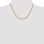 14k 4.2mm Semi-Solid Figaro Chain - Product Photo