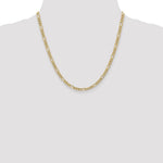 14k 4.2mm Semi-Solid Figaro Chain - Product Photo