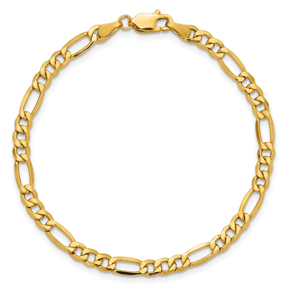 14k 4.2mm Semi-Solid Figaro Chain - Product Photo
