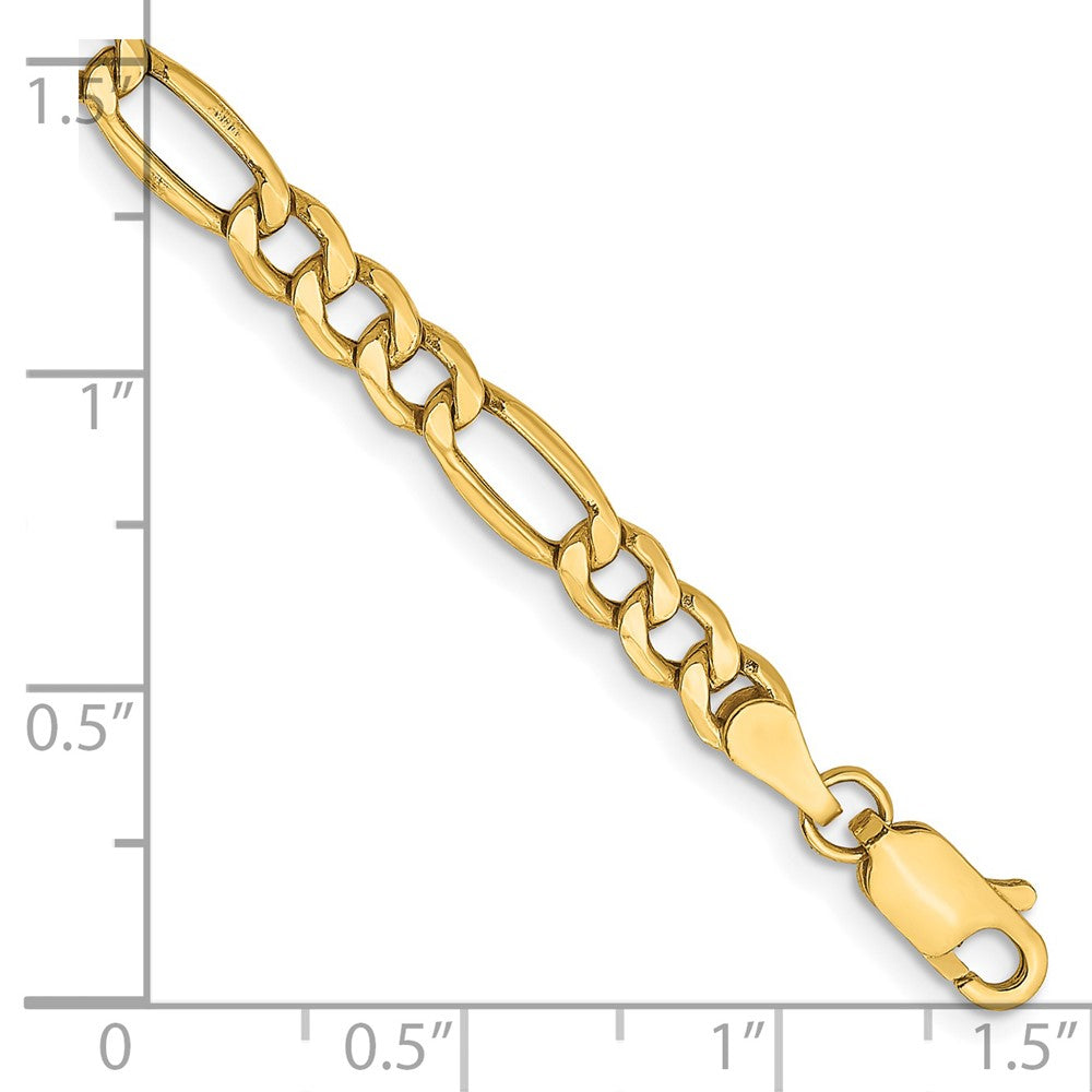 14k 4.2mm Semi-Solid Figaro Chain - Product Photo