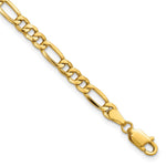 14k 4.2mm Semi-Solid Figaro Chain - Product Photo