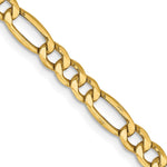 14k 4.2mm Semi-Solid Figaro Chain - Product Photo