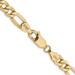 14k 5.75mm Semi-Solid Figaro Chain - Product Photo