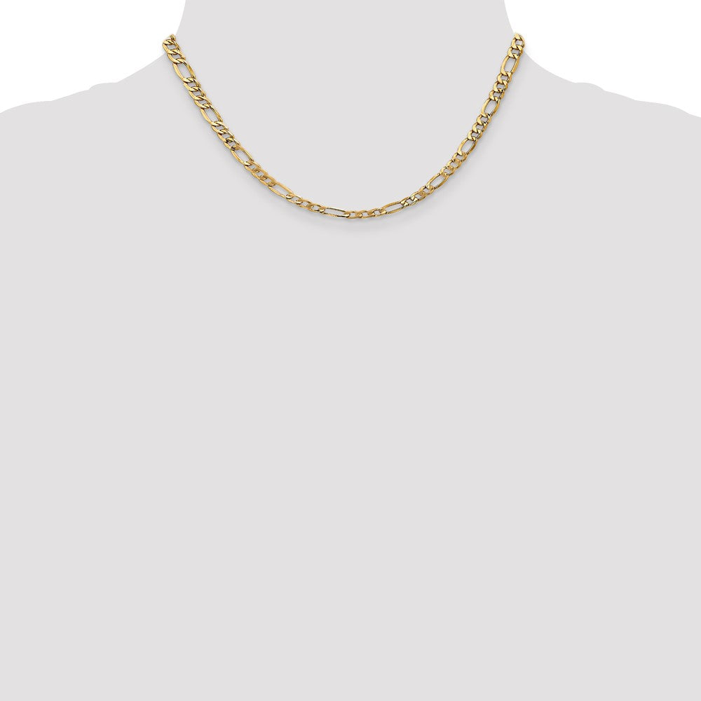 14k 5.75mm Semi-Solid Figaro Chain - Product Photo