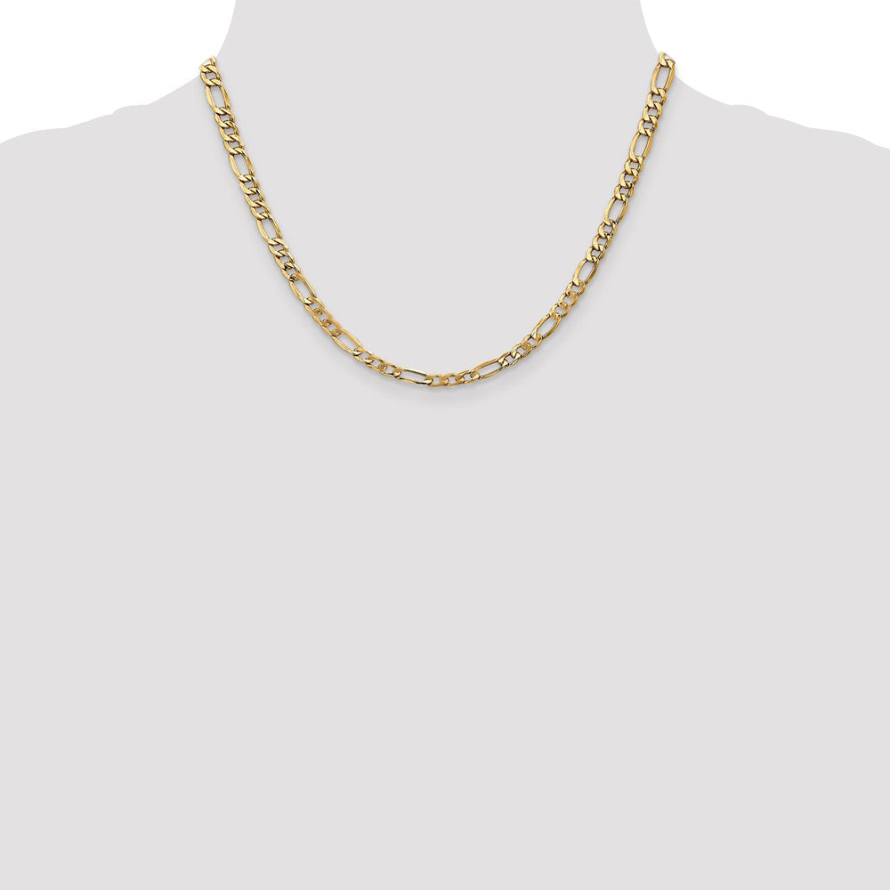 14k 5.75mm Semi-Solid Figaro Chain - Product Photo