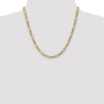14k 5.75mm Semi-Solid Figaro Chain - Product Photo