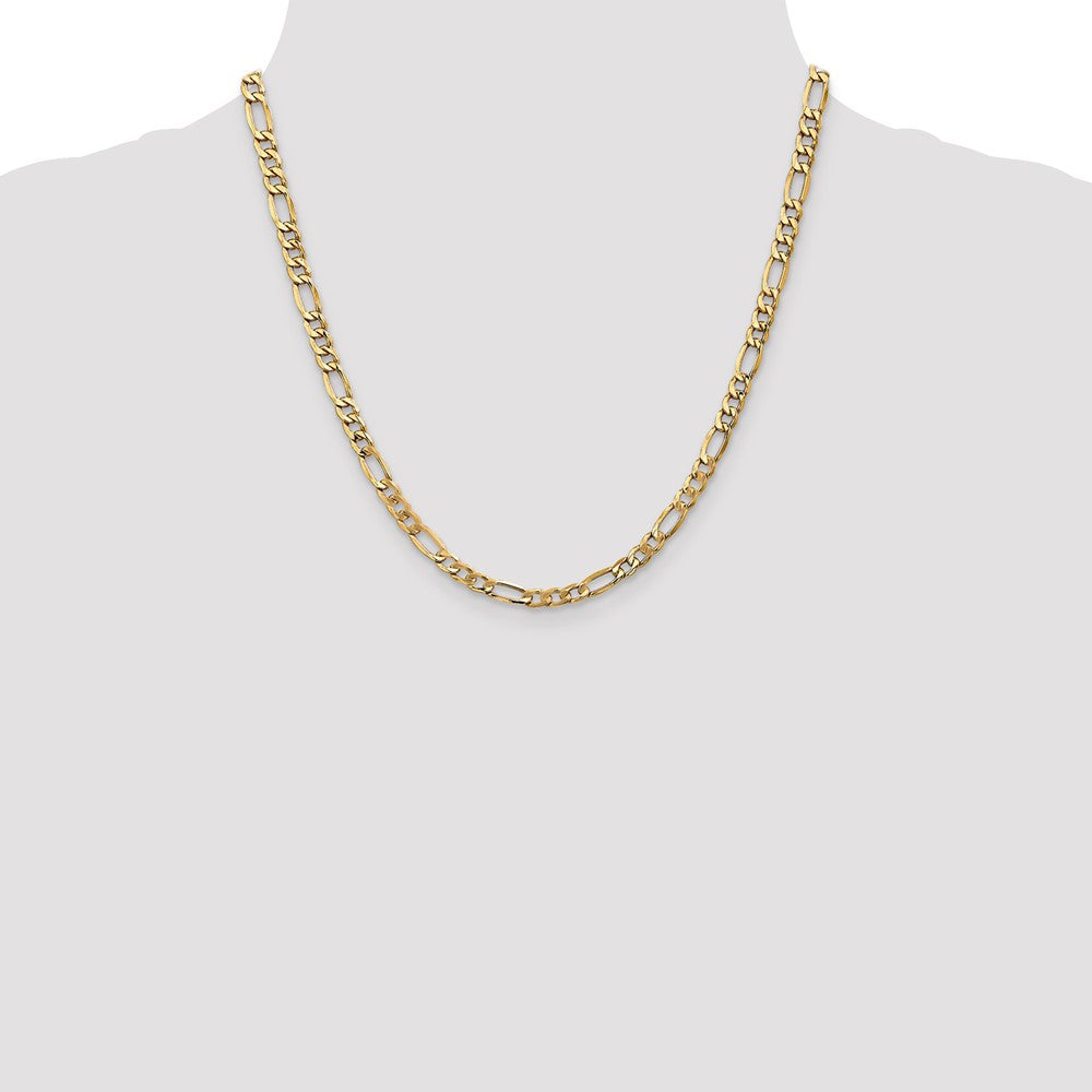 14k 5.75mm Semi-Solid Figaro Chain - Product Photo