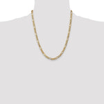 14k 5.75mm Semi-Solid Figaro Chain - Product Photo