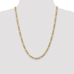 14k 5.75mm Semi-Solid Figaro Chain - Product Photo