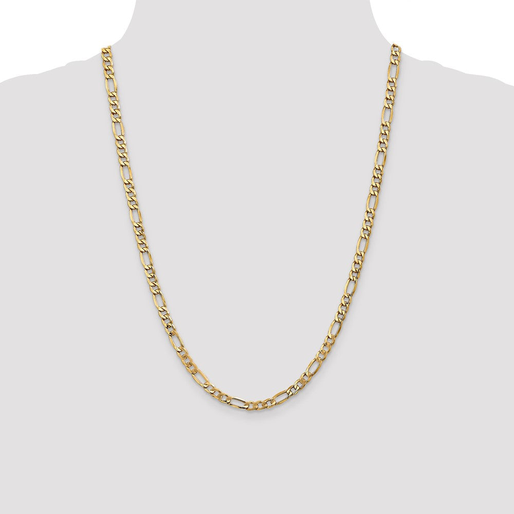 14k 5.75mm Semi-Solid Figaro Chain - Product Photo