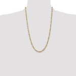14k 5.75mm Semi-Solid Figaro Chain - Product Photo