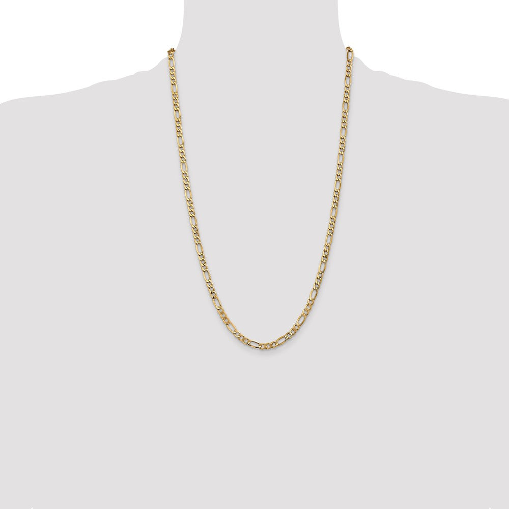 14k 5.75mm Semi-Solid Figaro Chain - Product Photo