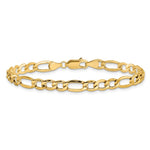 14k 5.75mm Semi-Solid Figaro Chain - Product Photo
