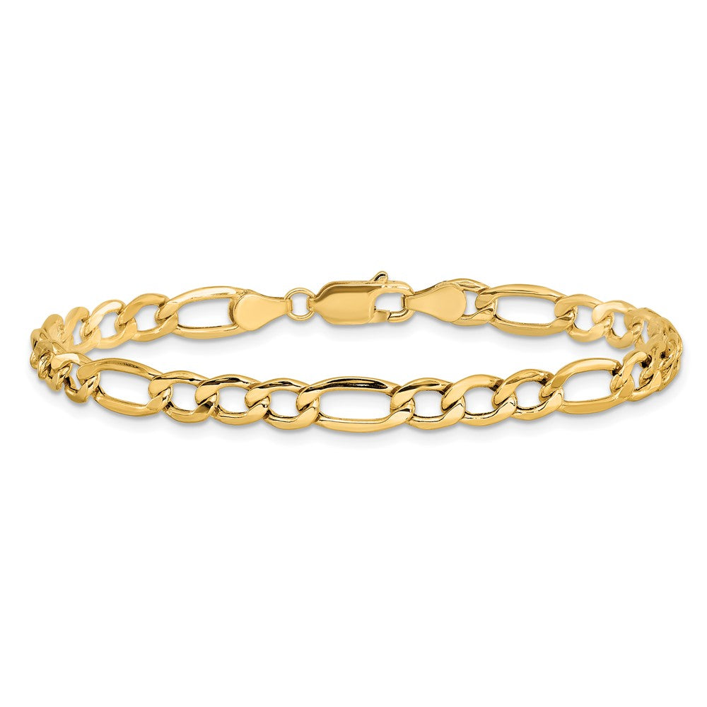 14k 5.75mm Semi-Solid Figaro Chain - Product Photo