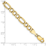 14k 5.75mm Semi-Solid Figaro Chain - Product Photo