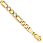 14k 5.75mm Semi-Solid Figaro Chain - Product Photo