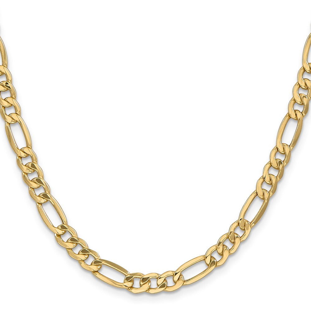 14k 6.25mm Semi-Solid Figaro Chain - Product Photo
